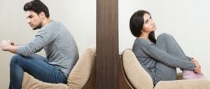 Image of a separated couple considering retaining a Greenville SC divorce lawyer